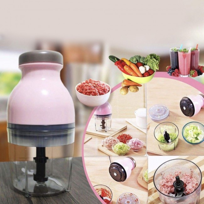 Margoun Capsule Cutter Quatre Multipurpose Food Processor - Pink
