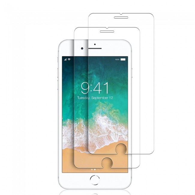 Apple iPhone 6 Plus iPhone 6S Plus 2-Pack Tempered Screen Protector Super Shieldz by Margoun - Clear