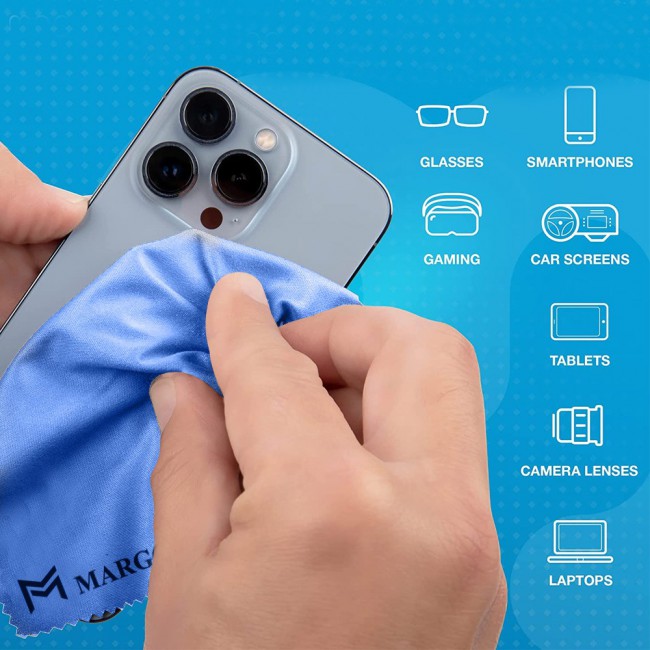 MARGOUN 36 Pack Microfiber Cleaning Cloth Premium Cloth for Glasses Lens Screens and More-Multicolour