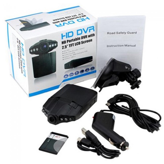 Margoun HD Portable DVR Camera with 2.5 Inch TFT LCD Screen - Black