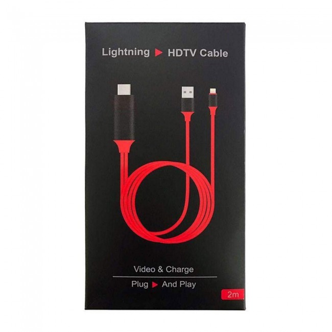 Margoun Lightning to HDTV HDMI Adapter Cable for Apple iPad Pro  Mini 2 Mini 3 Mini 4 - 2M