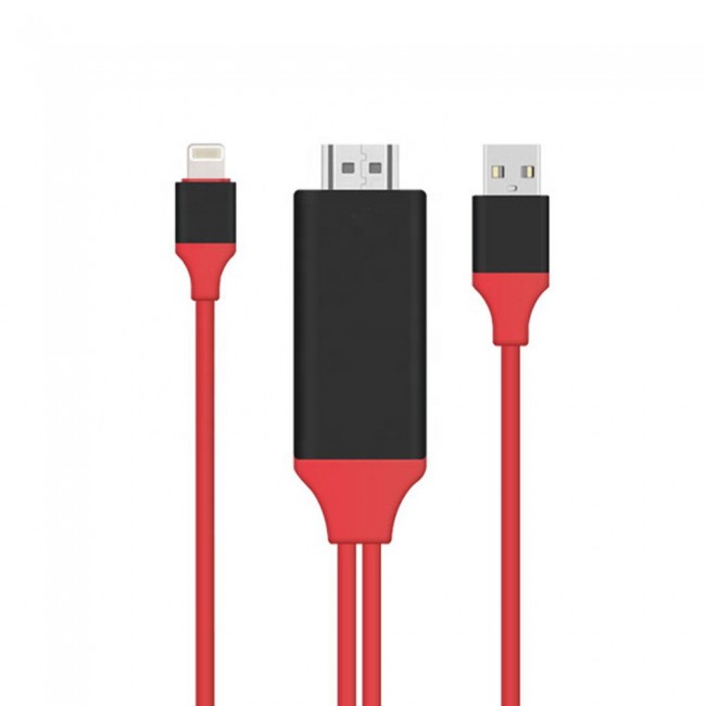 Margoun Lightning to HDTV HDMI Adapter Cable for Apple iPad Pro  Mini 2 Mini 3 Mini 4 - 2M