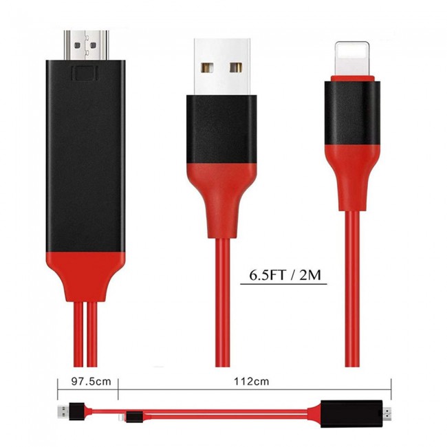 Margoun Lightning to HDTV HDMI Adapter Cable for iPad and iPhone 