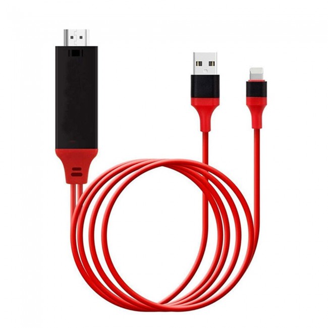 Margoun Lightning to HDTV HDMI Adapter Cable for Samsung Q9FN Q900R Q8FN QLED TV - 2M