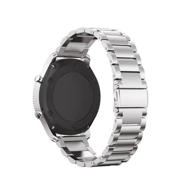 Margoun 22mm Stainless Steel Buckle Watch Band for Samsung Gear S3 Frontier and Classic - Silver