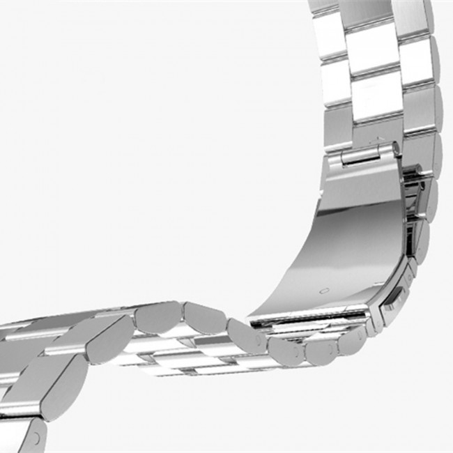 Margoun 22mm Stainless Steel Buckle Watch Band for Samsung Gear S3 Frontier and Classic - Silver