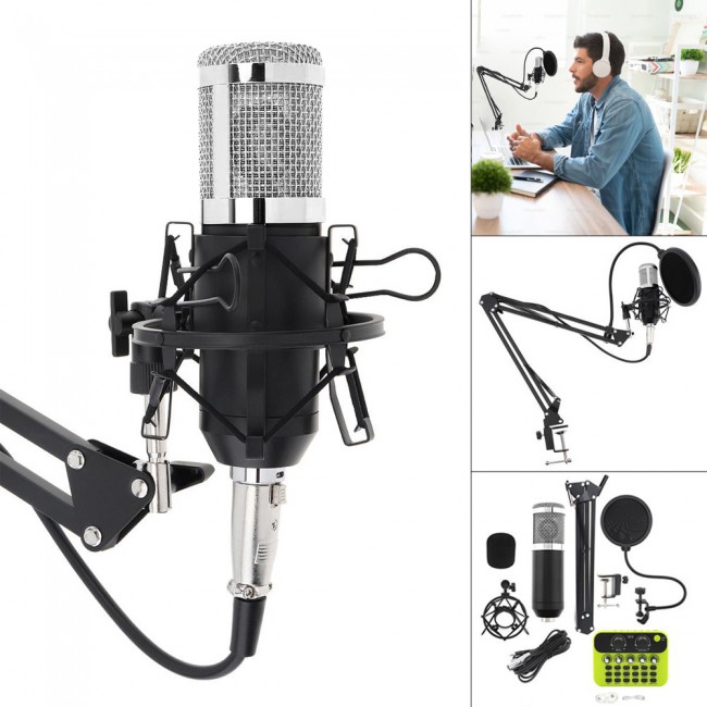 MARGOUN Professional Condenser Microphone Set Green