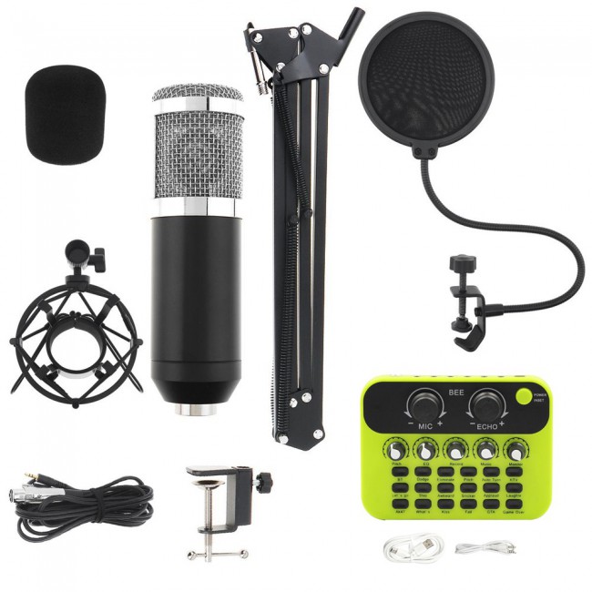 MARGOUN Professional Condenser Microphone Set Green