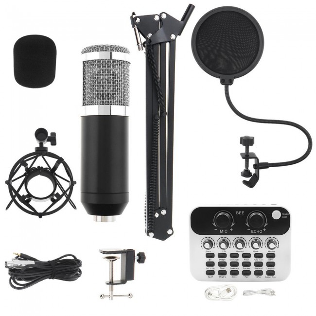 MARGOUN Professional Condenser Microphone Set White