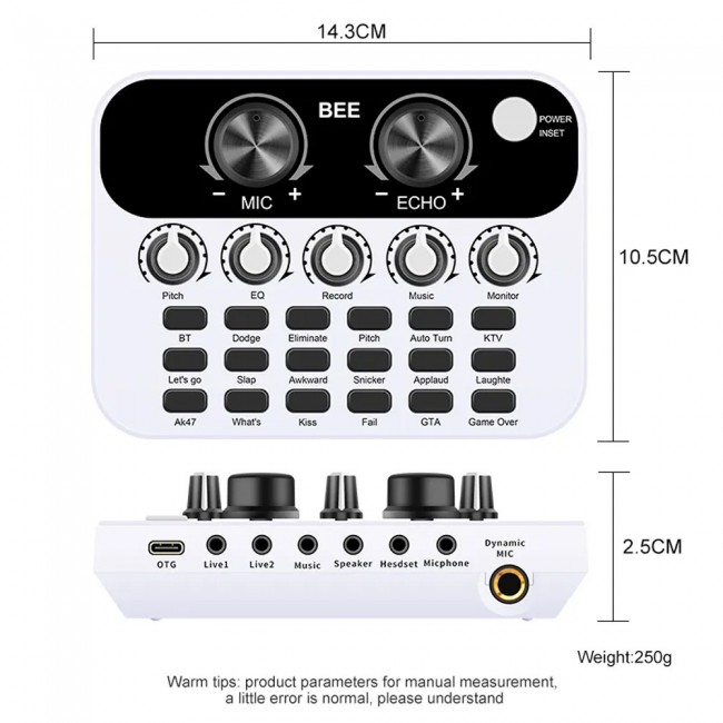 MARGOUN Professional Condenser Microphone Set White