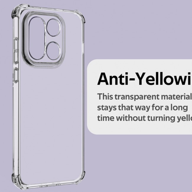 MARGOUN Compatible With OnePlus 15 Case Bumper Soft TPU 6.7 inch Cover Airbag Corner Anti-Fall Flexible Phone Case Clear