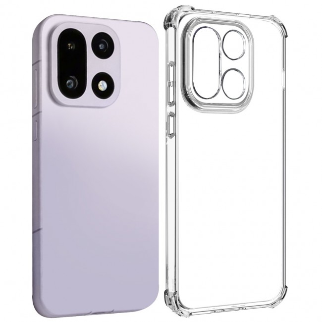 MARGOUN Compatible With OnePlus 15 Case Bumper Soft TPU 6.7 inch Cover Airbag Corner Anti-Fall Flexible Phone Case Clear