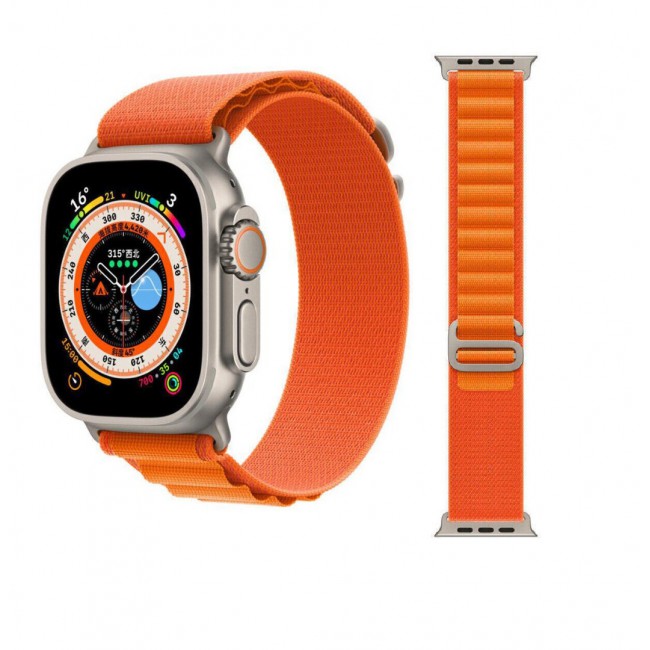 Apple Watch Alpine Loop Band 49mm/45mm/44mm Nylon Woven Sport Strap Compatible with iWatch Series 8/Ultra/7/SE/6/5/4/3/2/1 4Pack