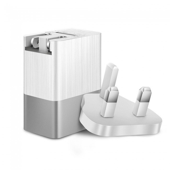 Mcdodo 3-USB Port 3.4A Travel Charger with UK/EU Plug – Black , White