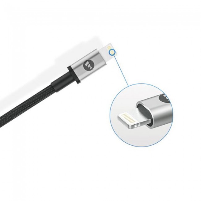 Mophie USB A to Lightning Charging Cable Braided Nylon 9cm - Black