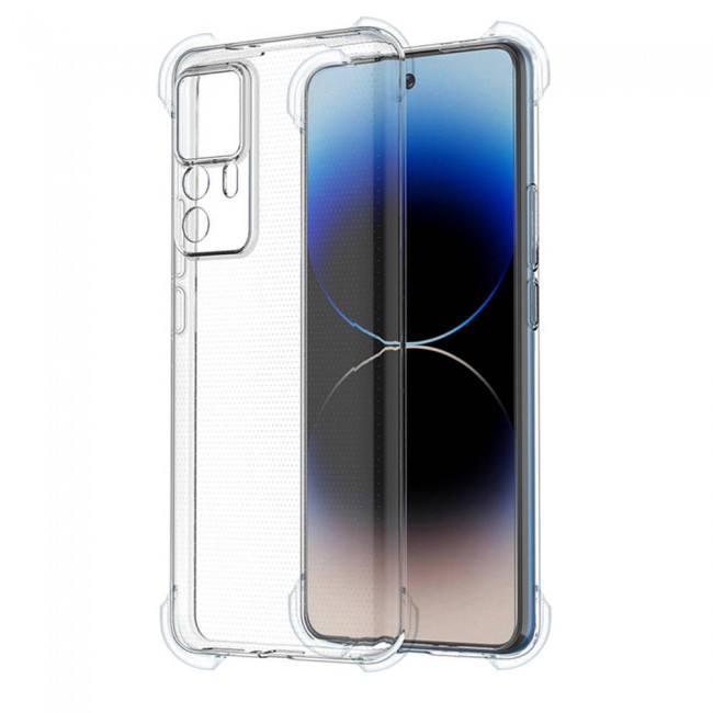 CATANES For Xiaomi 12T Pro Case Cover Clear Protective TPU Four Corners Cover Transparent Soft Case
