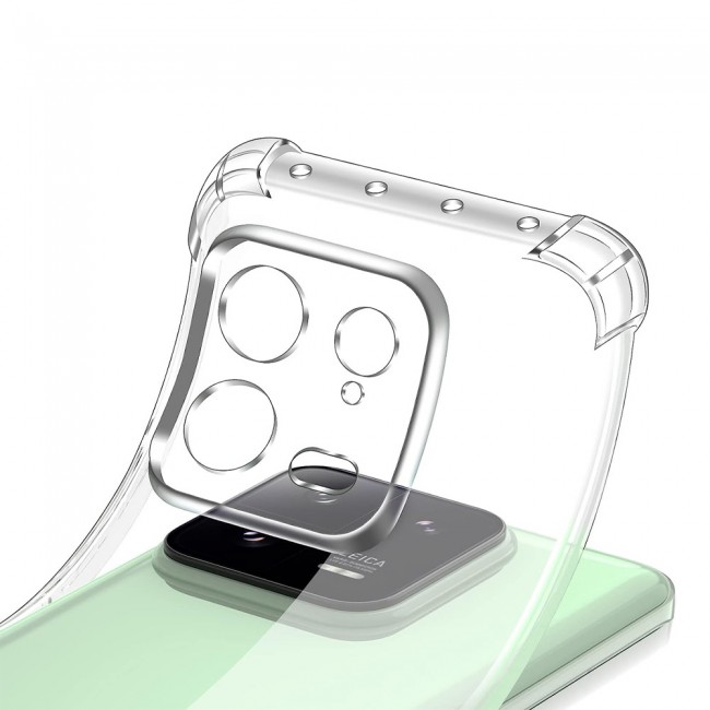 CATANES For Xiaomi 13 Case Cover Clear Protective TPU Four Corners Cover Transparent Soft Case