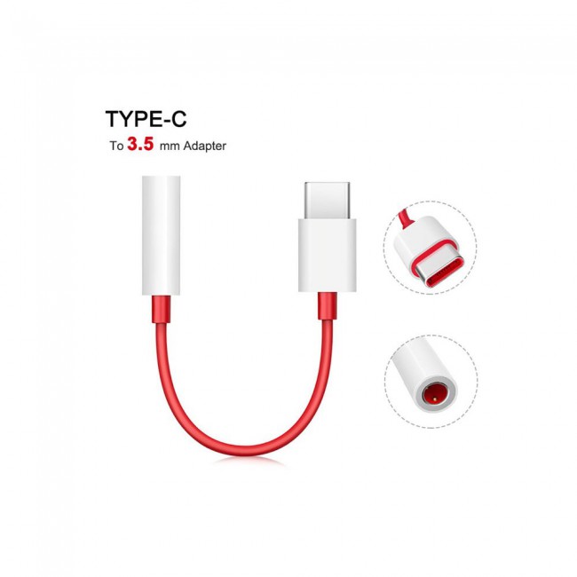 Official OnePlus Type-C to 3.5mm AUX Adapter 9cm
