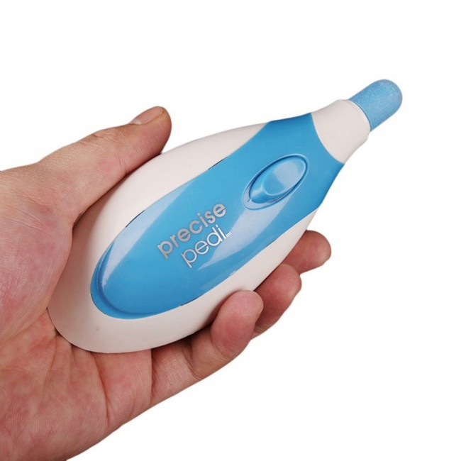 Precise Pedi - Electric Callus Remover, White/Blue