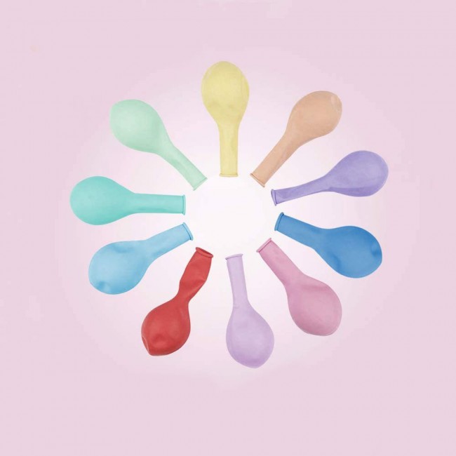 50 Pieces Latex Pastel multicolor Balloons 10-inches