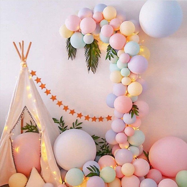 50 Pieces Latex Pastel multicolor Balloons 10-inches