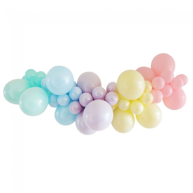 50 Pieces Latex Pastel multicolor Balloons 10-inches