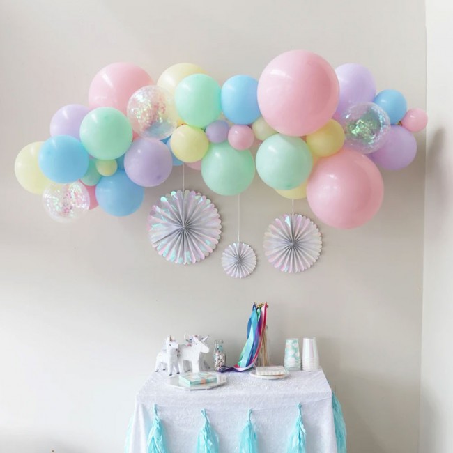 50 Pieces Latex Pastel multicolor Balloons 10-inches