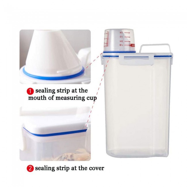 Rice and Cereal Storage Container 2.5ml - 4-Pack