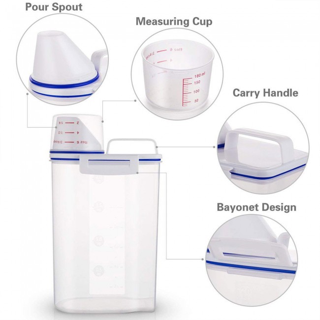 Rice and Cereal Storage Container 2.5ml - 4-Pack