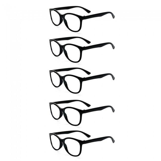 5Pack One Power Readers Auto Focus Unisex Reading Glasses with Adjustable Lens 0.5 – 2.5