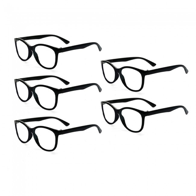 5Pack One Power Readers Auto Focus Unisex Reading Glasses with Adjustable Lens 0.5 – 2.5