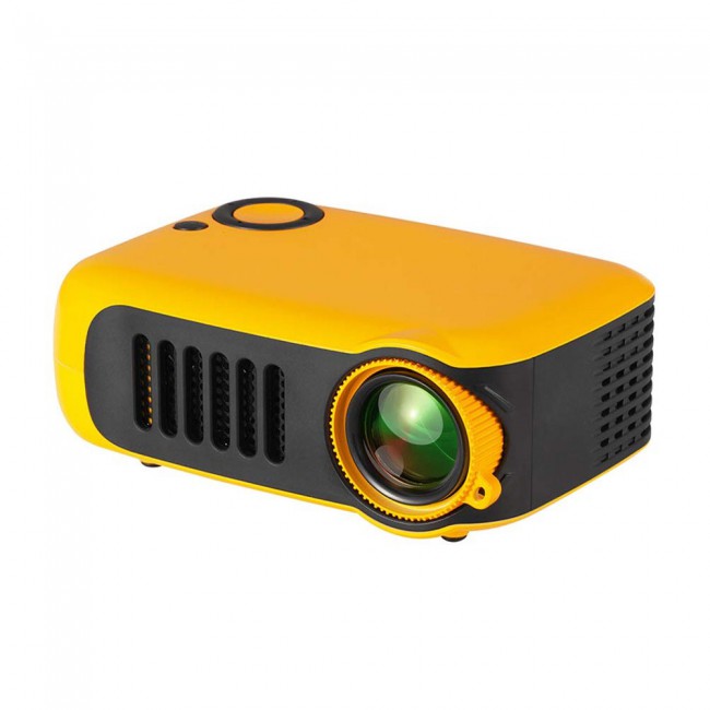 A2000 Mini LED Multimedia LCD Projector - Yellow