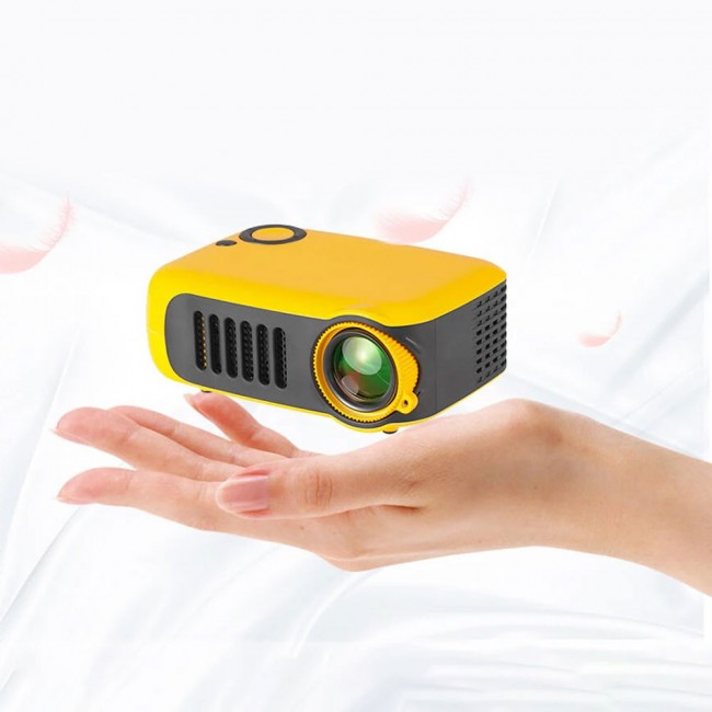 A2000 Mini LED Multimedia LCD Projector - Yellow