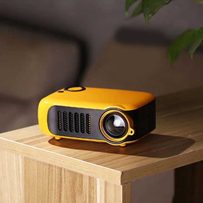 A2000 Mini LED Multimedia LCD Projector - Yellow