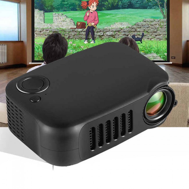 A2000 Mini LED Multimedia LCD Projector - Black