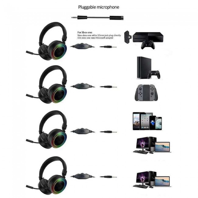 AKZ GM-019 Wired Noise Reduction Gaming Headphone with Mic