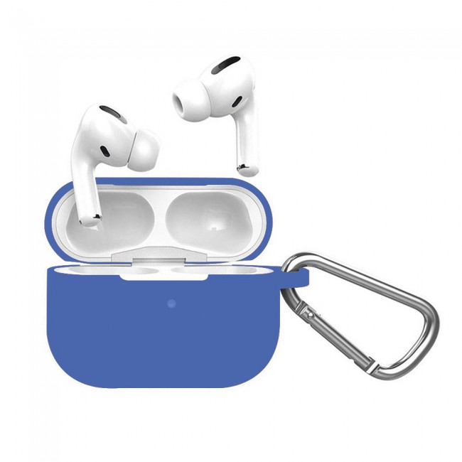 Airpods Pro Silicone Case with Carabiner - French Blue