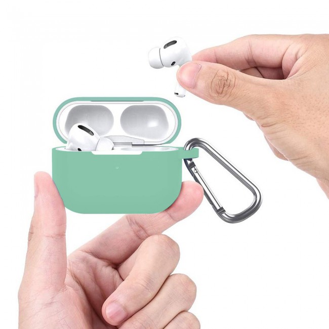 Airpods Pro Silicone Case with Carabiner - Coast Blue