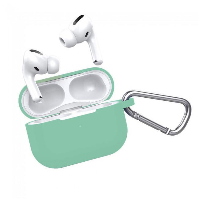 Airpods Pro Silicone Case with Carabiner - Coast Blue