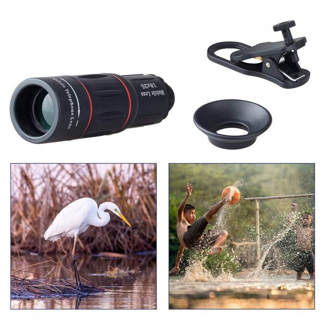 Apexel 18x Optical Telephoto Lens for Smartphones APLT18X