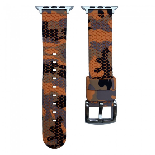 Apple Watch Band Camo Silicone Multicolor Band 42-44-45mm - Camouflage 1