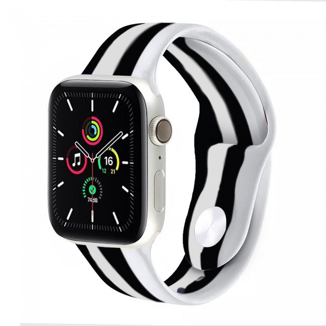 Apple Watch Band Soft Silicone Multicolor Band 42-44-45mm - MULTI16