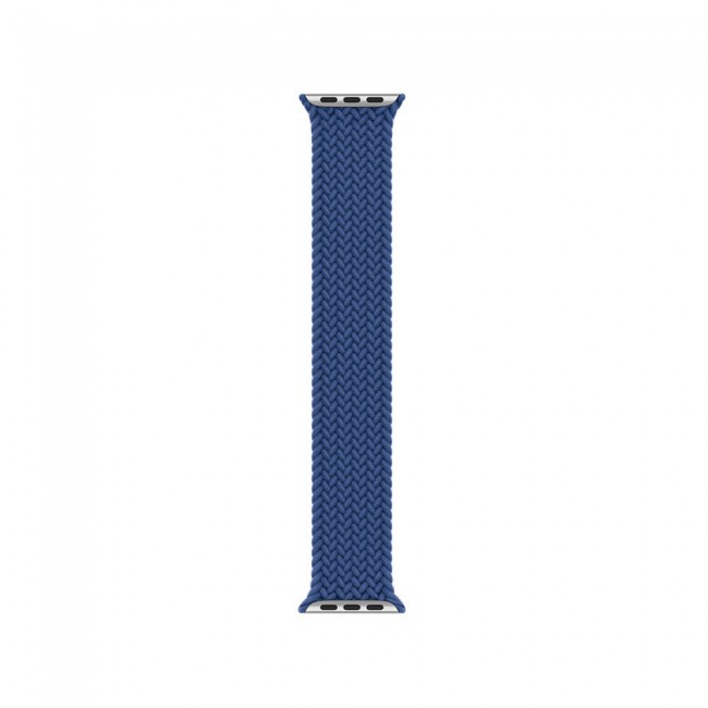 Apple Watch 38-40-41mm Yarn Braided Solo Loop Band Size M Henlein Series by Margoun - Blue