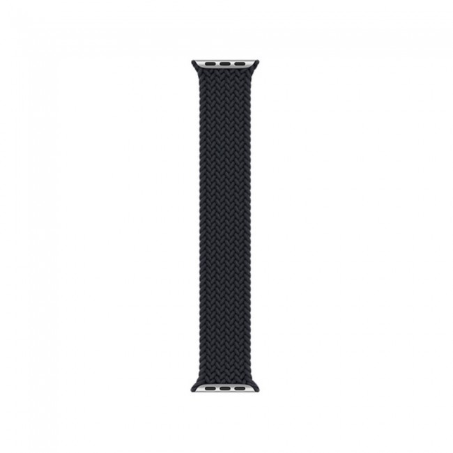 Apple Watch 42-44-45mm Yarn Braided Solo Loop Band Size M Henlein Series by Margoun - Black