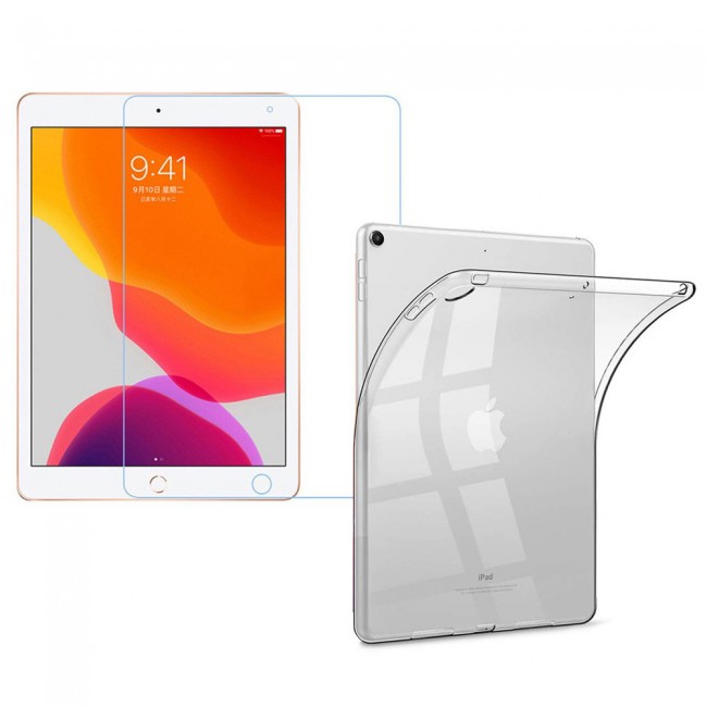 Apple iPad 8th Generation 2020 and 7th Generation 2019 10.2 inch TPU Clear Cover and Screen Protector