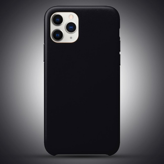 Apple iPhone 11 Pro Protective Leather Case Cover - Black