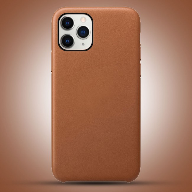 Apple iPhone 11 Pro Protective Leather Case Cover - Brown