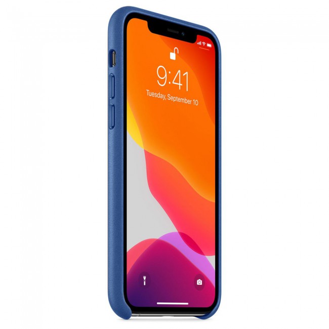Apple iPhone 11 Pro Protective Leather Case Cover - Dark Blue