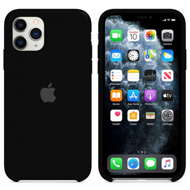Margoun Silicone Case Cover for Apple iphone 11 Pro - Black