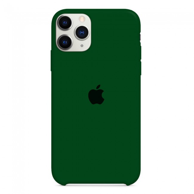 Margoun Silicone Case Cover for Apple iPhone 12 and 12 Pro - Forest Green